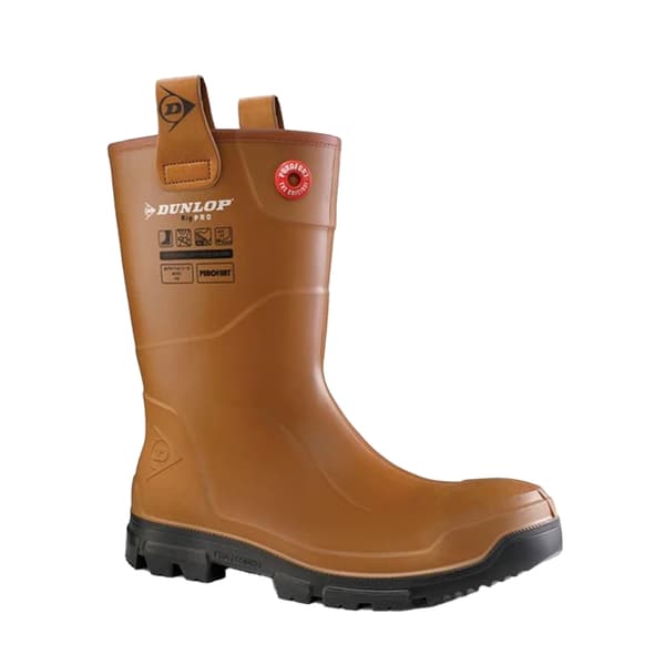 Dunlop Unisex Adult Purofort Rigpro Fur Lined Safety Wellington Boots