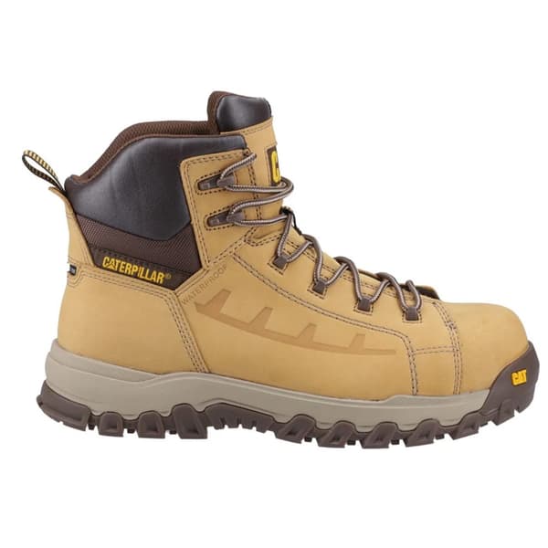 Caterpillar Mens Threshold Rebound Grain Leather Composite Toecap Safety Boots