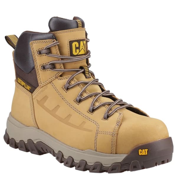Caterpillar Mens Threshold Rebound Grain Leather Composite Toecap Safety Boots