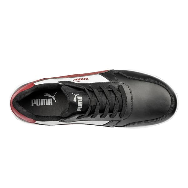 Puma Safety Mens Frontcourt Leather Low Safety Trainers
