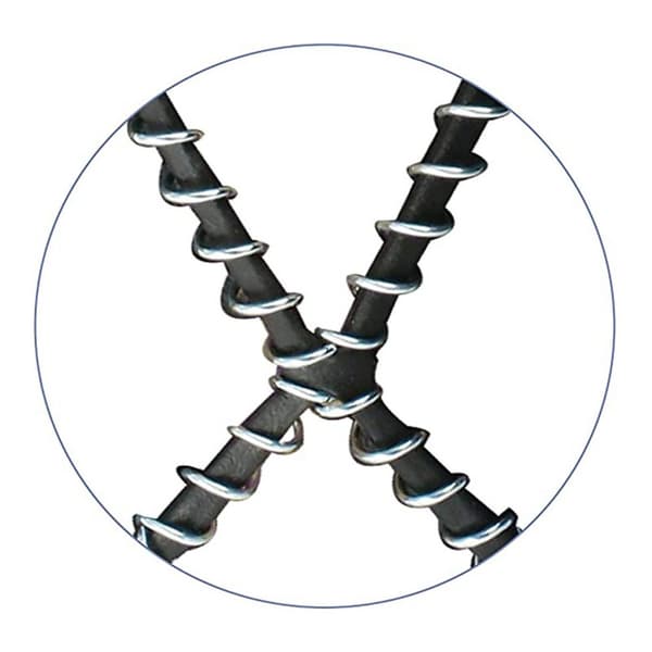 1,2 mm stålspoler Spikes Walk Snoreblokker for isfiske/jakt/trugeturer - M