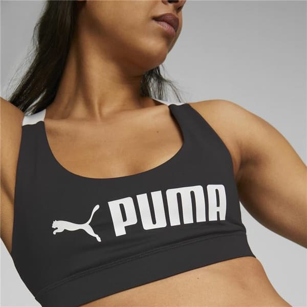 Sports-BH Puma Sort Hvid Multifarvet - L