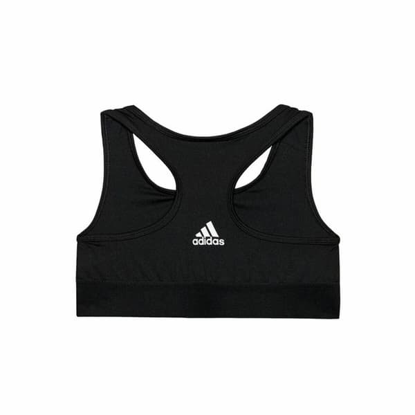 Sports-BH Adidas Sports Single Jersey Børns Sort - 13-14 år