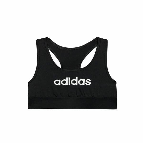 Sports-BH Adidas Sports Single Jersey Børns Sort - 13-14 år