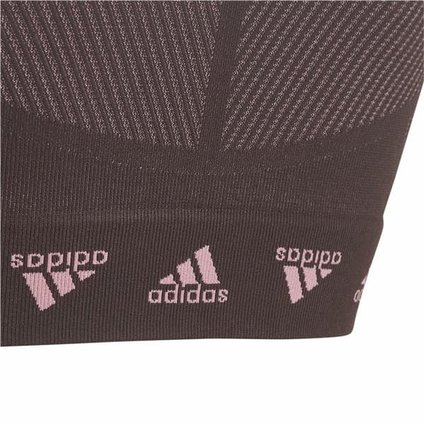 Sport-BH Adidas Aeroknit Seamless Rödbrun Mörkröd - 14-15 år