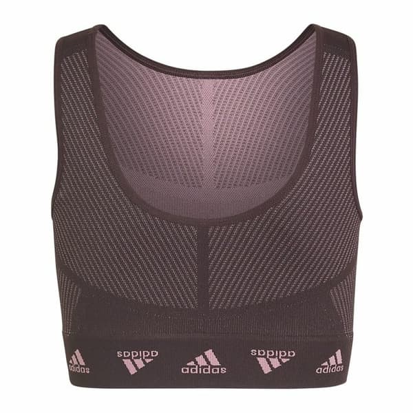 Sport-BH Adidas Aeroknit Seamless Rödbrun Mörkröd - 14-15 år