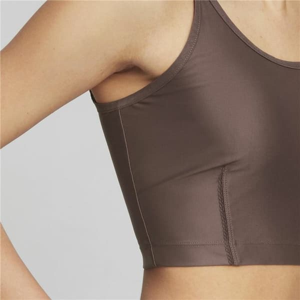Sport-topp, Dam Puma Studio Ultrabare Strappy Brun - M