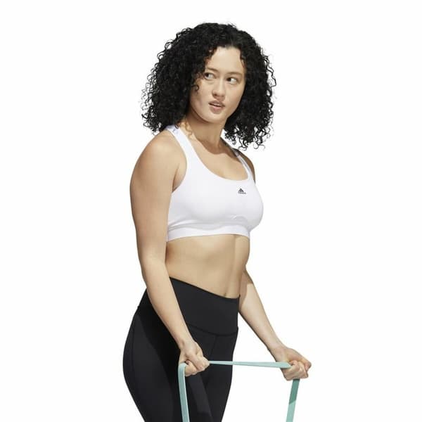Sport-BH Adidas Pwr Ms Pd Hvit - M