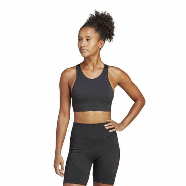 Sport-BH Adidas Aeroknit Svart - L
