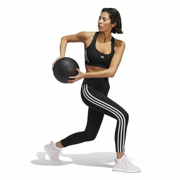 Sport-BH Adidas Pwr Ms 3S Svart - XS