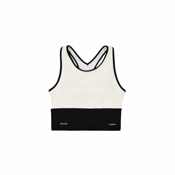 Sport-topp, Dam Black Limba Shadow Vit - S
