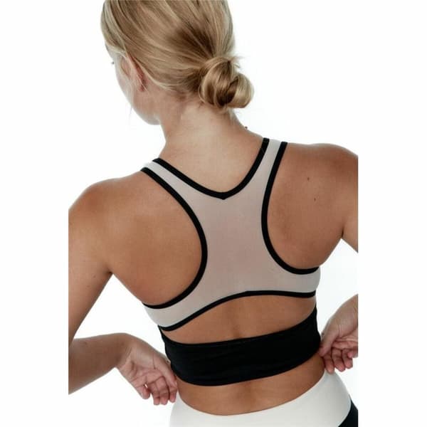 Sport-topp, Dam Black Limba Shadow Vit - M
