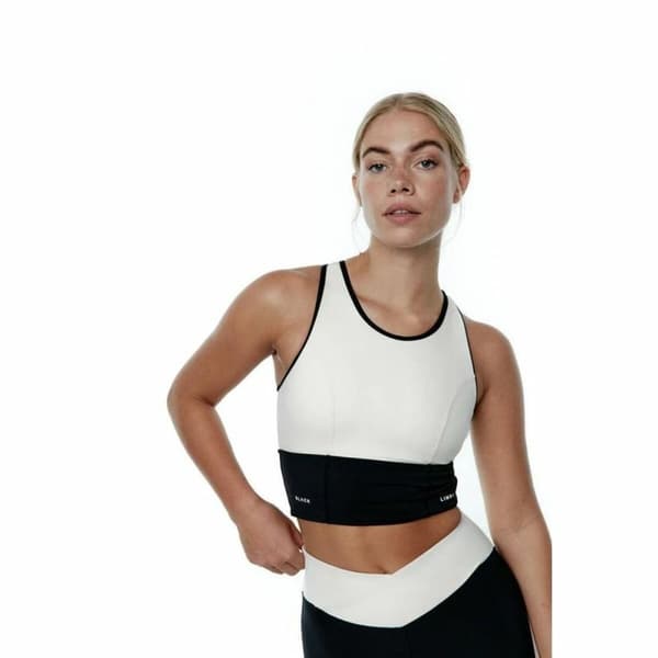 Sport-topp, Dam Black Limba Shadow Vit - L