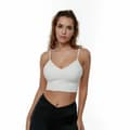 Miniatyrbillede 2 af 6: Sports Top til damer Black Limba Furina  Flødefarvet - XS