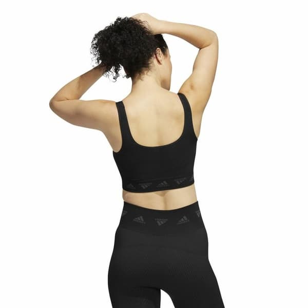 Sport-BH Adidas Aeroknit Svart - S
