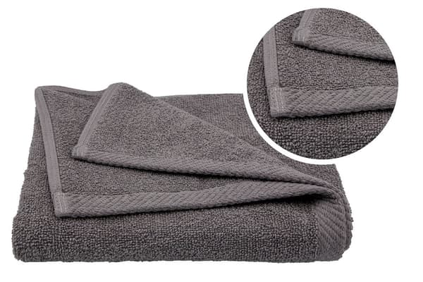 Bizet håndklæde CO 500G grå 906 10/S 50X100