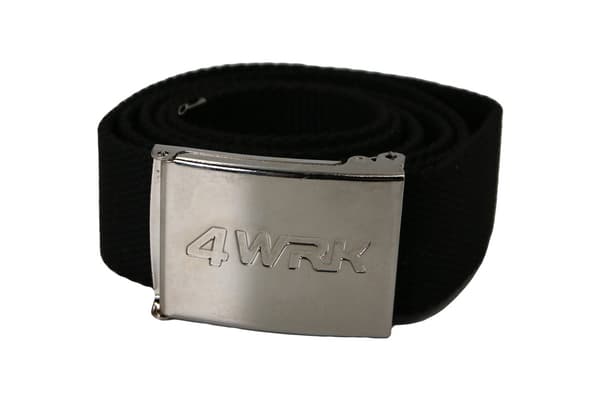 4WRK Cobra sort - sølv metal buksebælte