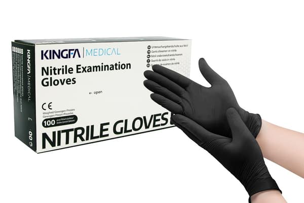 diagnostiske handsker SORT NITRIL EXAM HANDSKER str. M
