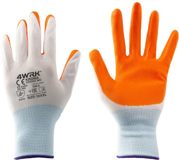 Arbejdshandsker 4WRK Krona KS1002 WO PES/NI 10/XL