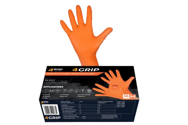 Arbejdshandsker 4WRK 4GRIP ORANGE 8/M