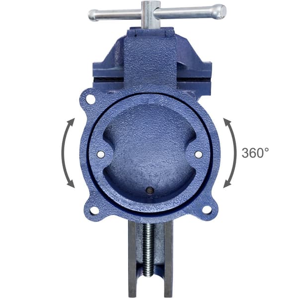 Skruvstycke med städ 360° roterbart - 165 mm
