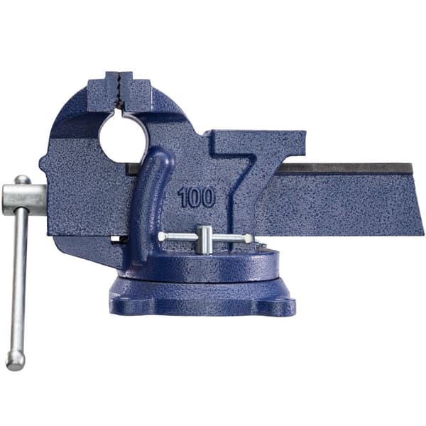 Skruvstycke med städ 360° roterbart - 125 mm