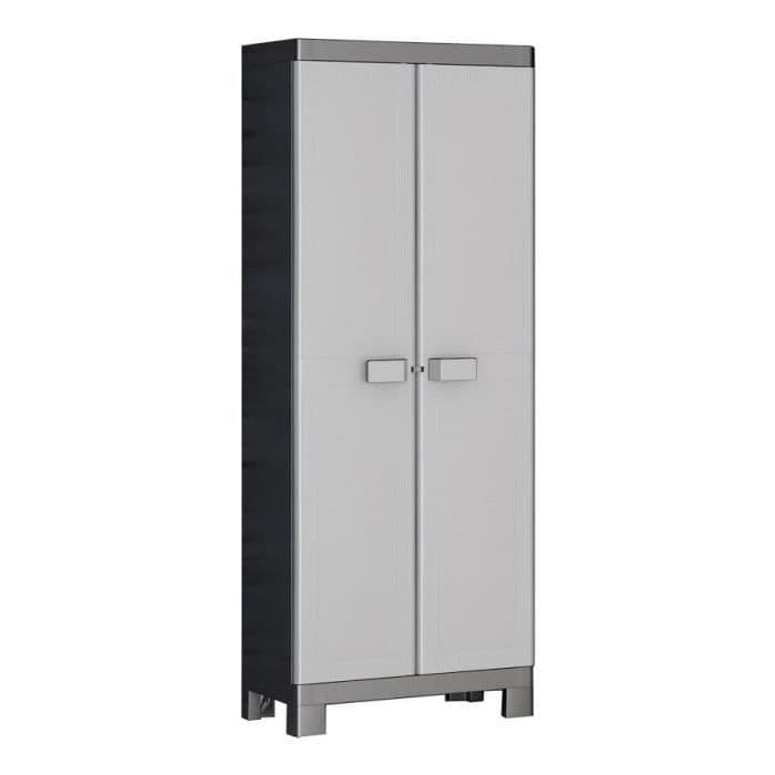 KIS Multispace Logico förvaringsskåp - 65 x 45 x 182 cm - Svart och grått