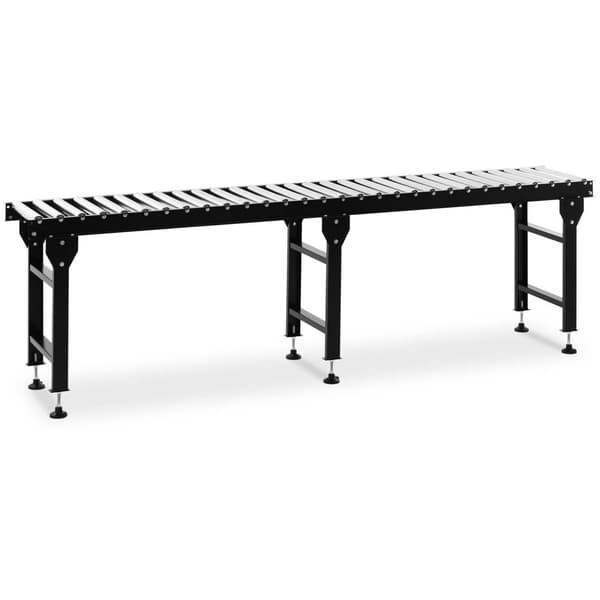 MSW Rulltransportör - 400 kg - 300 cm - 30 rullar - Höjdjusterbar