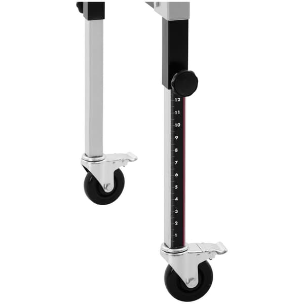 Rullebane - 130 kg -¬ 147 cm - 9 ruller - højdejusterbar - sammenklappelig