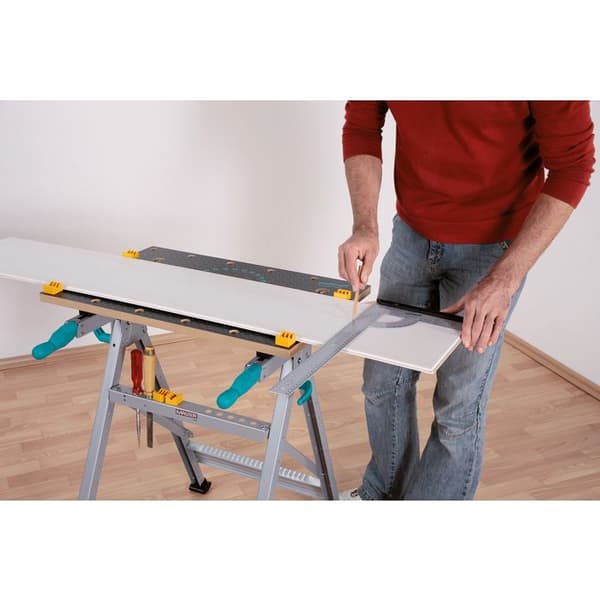 Master 200 - Fällbar arbetsbänk - wolfcraft - Spännbord - Justerbar skiva - 6177000