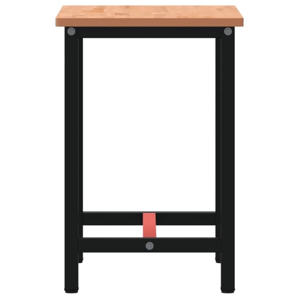 vidaXL Arbeidsbenk 80x55x81,5 cm heltre bøk og metall