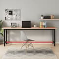 Miniatyrbilde 8 av 8: vidaXL Arbeidsbenk 220x55x81,5 cm heltre bøk og metall