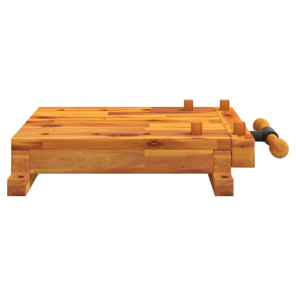 vidaXL Työpenkin työtaso ruuvipuristimella 52x44x9,5 cm akasiapuu -  Työtasot