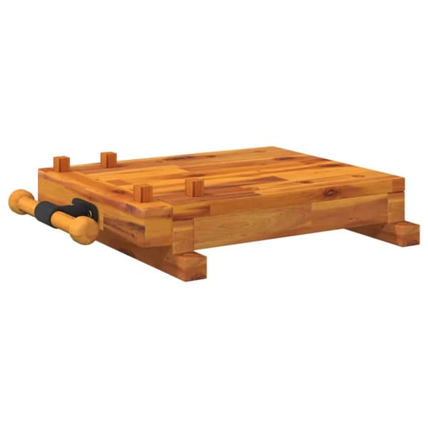 vidaXL Työpenkin työtaso ruuvipuristimella 52x44x9,5 cm akasiapuu -  Työtasot