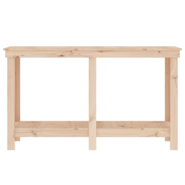 The Living Store arbejdsbord 140x50x80 cm massivt fyrretræ - Arbejdsbænke