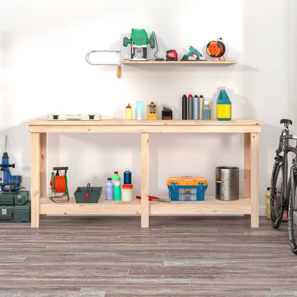 Arbejdsbord 180x50x80 cm massivt fyrretræ - Arbejdsbord - Arbejdsborde - Home & Living