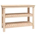 Pikkukuva 3 / 10: Työpenkki 110,5x50x80 cm täysi mänty - Työpenkki - Työpenkit -säilytyspenkki - Home & Living