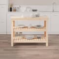 Pikkukuva 4 / 10: Työpenkki 110,5x50x80 cm täysi mänty - Työpenkki - Työpenkit -säilytyspenkki - Home & Living