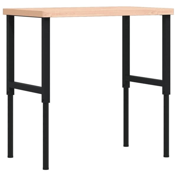 vidaXL Työpenkki 100x60x(73-99,5) cm täysi pyökki suorakaide