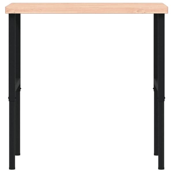 vidaXL Työpenkki 100x60x(73-99,5) cm täysi pyökki suorakaide
