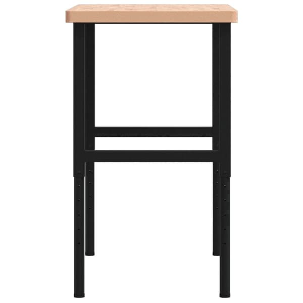 vidaXL Työpenkki 100x60x(73-99,5) cm täysi pyökki suorakaide