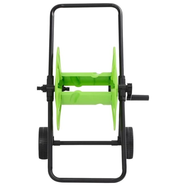vidaXL Slangevogn for 60 m 1/2" slange stål grønn