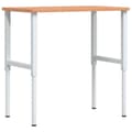 Miniatyrbilde 3 av 11: vidaXL Arbeidsbenk 100x60x(71,5-98) cm heltre bøk rektangulær