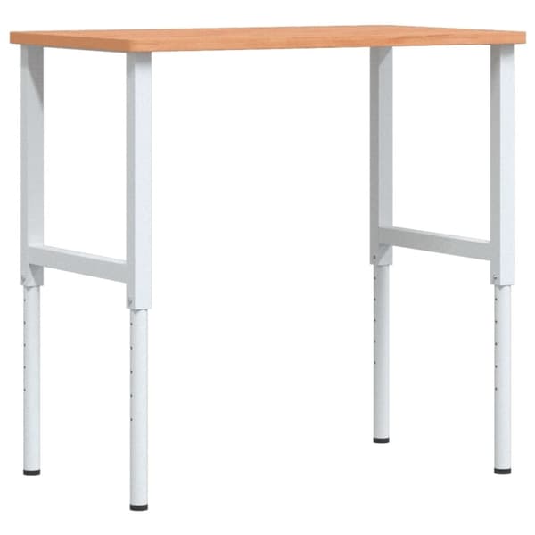 vidaXL Arbeidsbenk 100x60x(71,5-98) cm heltre bøk rektangulær