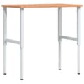 Miniatyrbilde 8 av 11: vidaXL Arbeidsbenk 100x60x(71,5-98) cm heltre bøk rektangulær