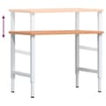 Miniatyrbilde 10 av 11: vidaXL Arbeidsbenk 100x60x(71,5-98) cm heltre bøk rektangulær