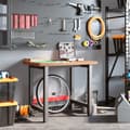 Miniatyrbillede 4 af 11: vidaXL arbejdsbænk 100x60x83 cm massivt bøgetræ rektangulær