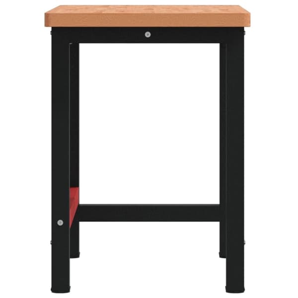 vidaXL arbejdsbænk 100x60x83 cm massivt bøgetræ rektangulær