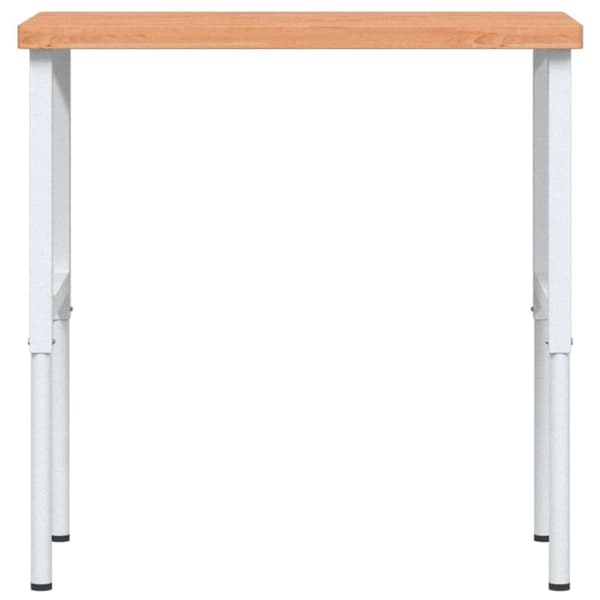 vidaXL Arbeidsbenk 100x60x(73-99,5) cm heltre bøk rektangulær