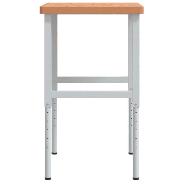 vidaXL Arbeidsbenk 100x60x(73-99,5) cm heltre bøk rektangulær
